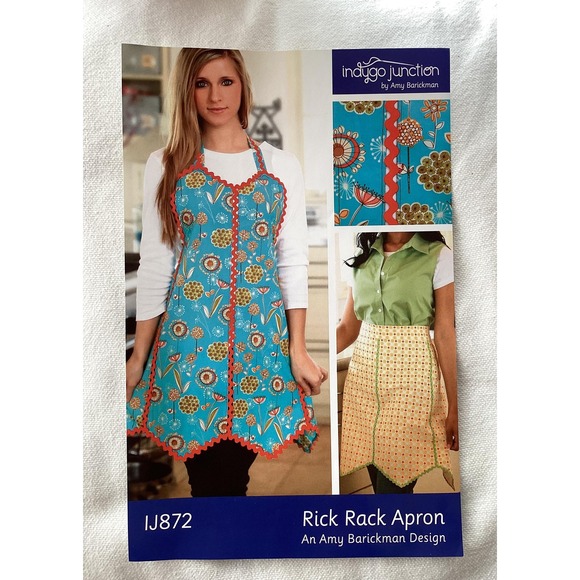 Indygo Junction Rick Rack Apron Pattern - New - Picture 2 of 4